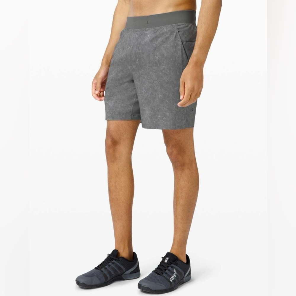 Lululemon T.H.E. Short 7” *Linerless in Gravel Dust Asphalt Grey Multi